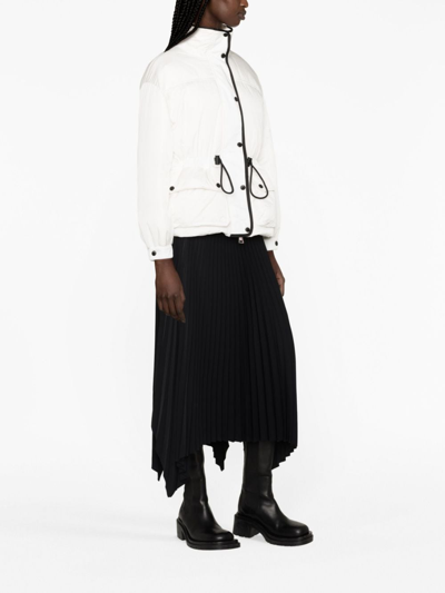 Moncler Hooded Puffer Jacket In White