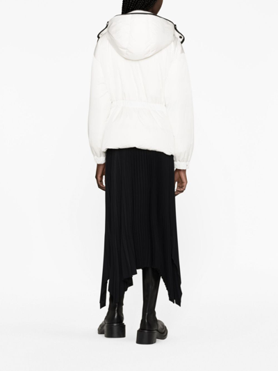 Moncler Hooded Puffer Jacket In White