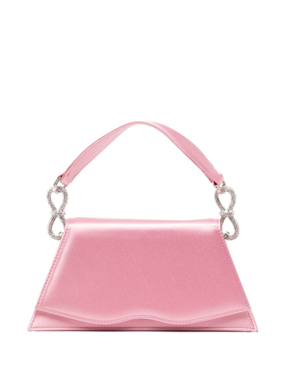 Shop Mach & Mach Samantha Satin Mini Bag In Pink