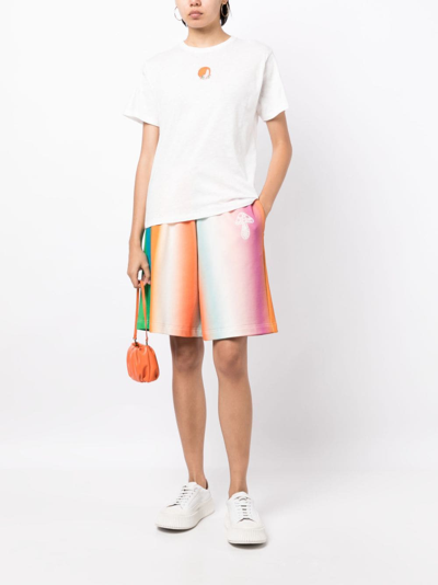 Mira Mikati Logo-embroidered Organic-cotton T-shirt In White