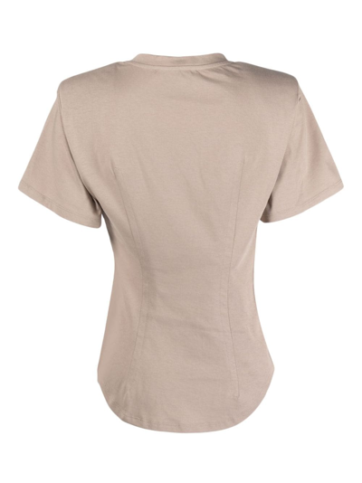 Shop Nude Crew-neck Cotton T-shirt In Neutrals