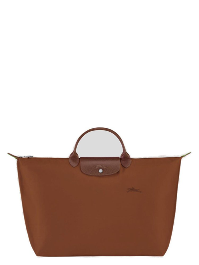 Shop Longchamp Le Pliage Large Tote Bag In Brown