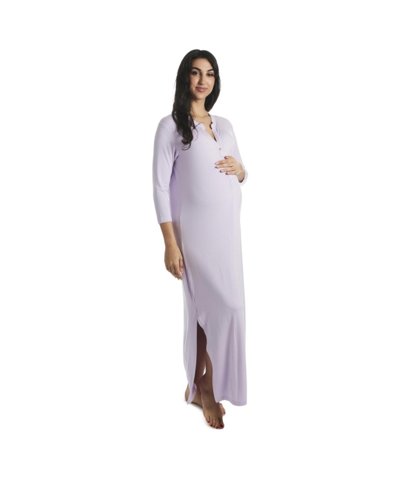 Shop Everly Grey Maternity Juliana /nursing Dress In Lavender