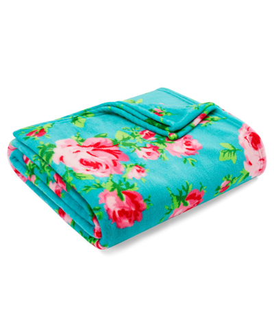 Shop Betsey Johnson Ultra Soft Plush Fleece Throw, 50" X 70" In Bouquet Day