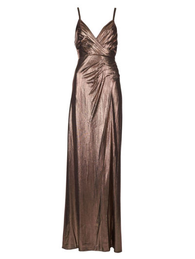 Shop Retroféte Women's Yesi Dress In Metallic Bronze