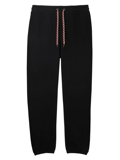 Shop Burberry Women's Raine Embroidered Joggers In Black