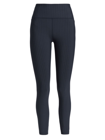Shop Beyond Yoga Women's Caught In The Midi Leggings In Nocturnal Navy