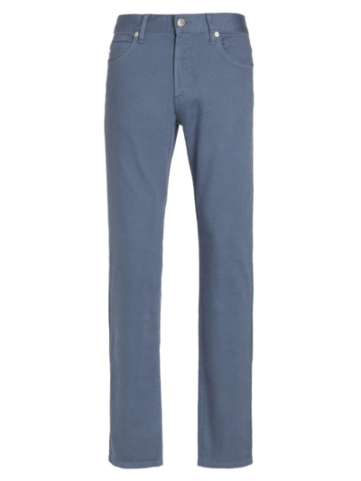 Shop Emporio Armani Men's Stretch Five-pocket Pants In Blue