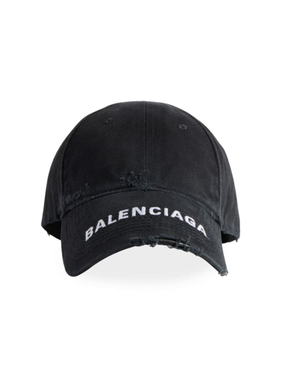 Shop Balenciaga Men's Baseball Cap In Black