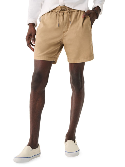 Shop Faherty Men's Essential Drawstring Shorts In Oakwood