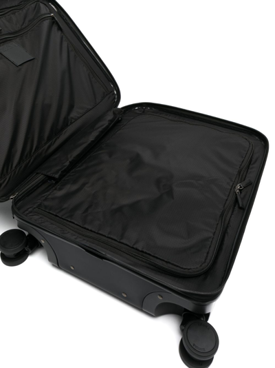 Shop Zegna Leggerissimo Trolley Suitcase In Black