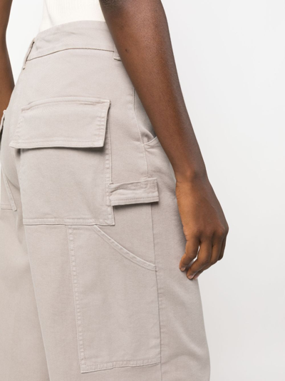 Shop Nude High-waisted Cargo Trousers In Grey
