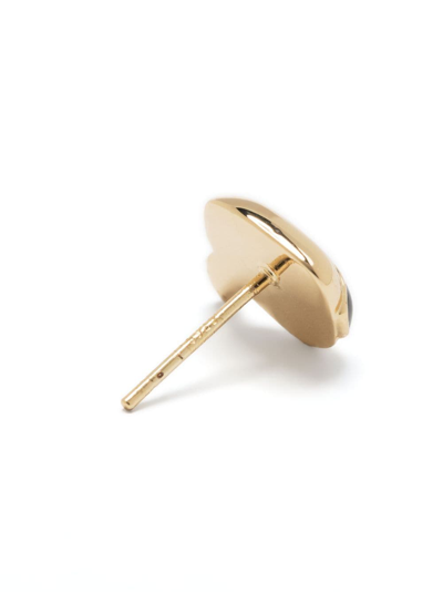 Shop Karl Lagerfeld K/ikonik Karl Stud Earrings In Gold