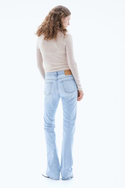 Filippa K Pintuck Flared Denim Jeans In Blue