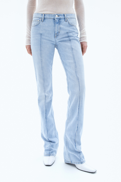Filippa K Pintuck Flared Denim Jeans In Blue