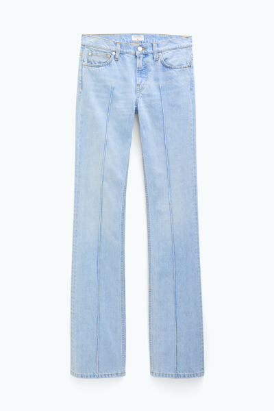Filippa K Pintuck Flared Denim Jeans In Blue