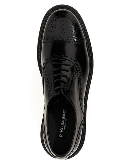 Shop Dolce & Gabbana Brogue Lace Up Shoes Black