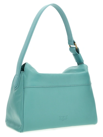 Shop Pinko Leaf Shoulder Bags Light Blue