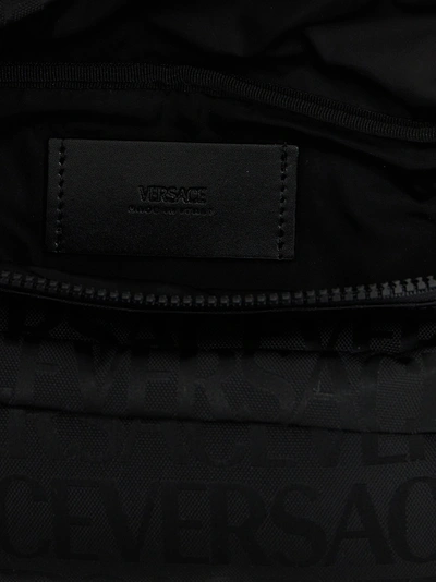 Shop Versace Logo Belt Bag Crossbody Bags Black