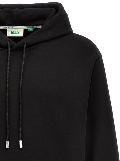 Shop Gcds Sequin Logo Hoodie Sweatshirt Black
