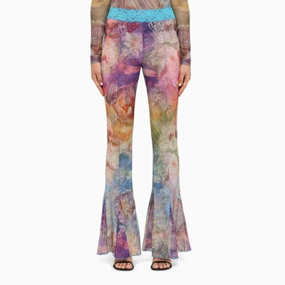 Shop Andersson Bell Trousers With Lace In Multicolor