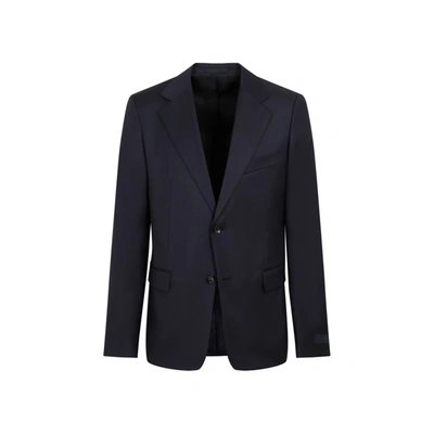 Shop Lanvin Single Breasted Jacket In Blue