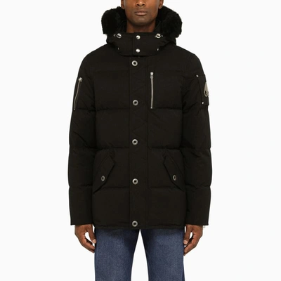 Shop Moose Knuckles Jacket With Detachable Hood In Black