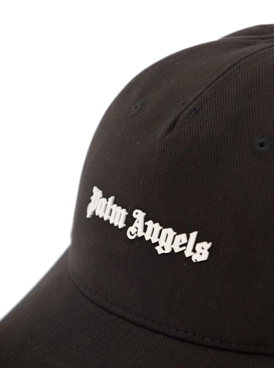 Shop Palm Angels Pam Angels Logo Cap In Black