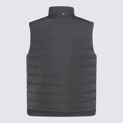 Shop Thom Browne Charcoal Puffer Vest Down Jacket
