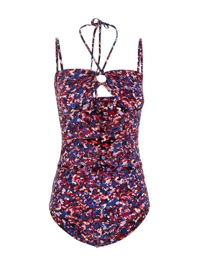 Shop Isabel Marant Stiza Swimsuit In Multicolor