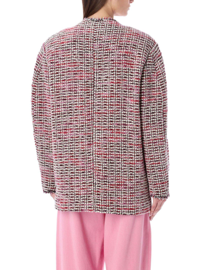 Shop Isabel Marant Dianaza Oversized Tweed Jacket In Multicolor