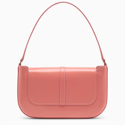 Shop By Far Miranda Bag In Salmon-coloured Semi-patent Leather In Pink