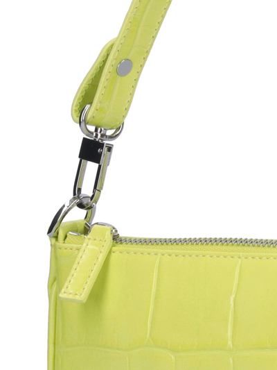Shop By Far Rachel Apple Maxi Croco Mini Handbag In Yellow
