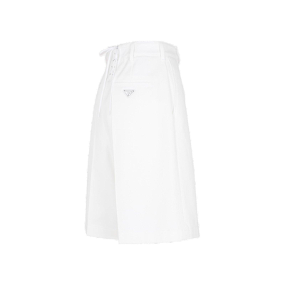 Shop Prada Lace-up Shorts