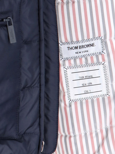 Shop Thom Browne 4-bar Down Jacket In Blu