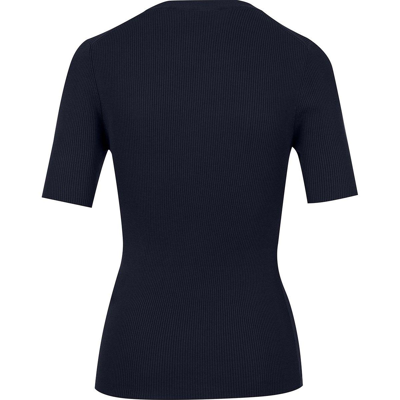 P.a.r.o.s.h Ribbed Knit Pullover In Navy Blue