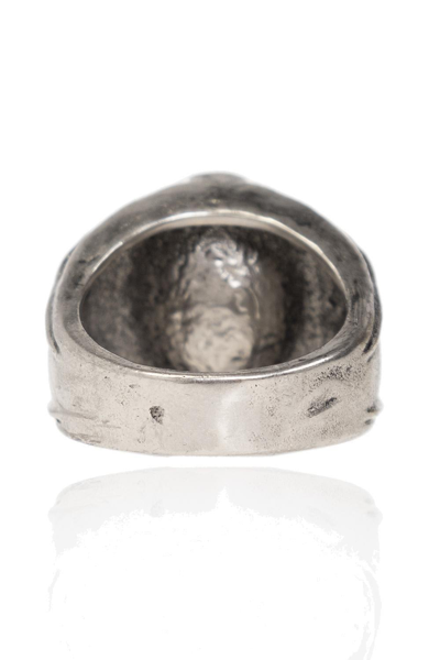 Shop Dsquared2 Shell Pendant Ring In Silver