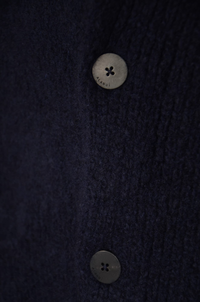 Shop Alanui Ma A Finest Cardigan In Midnight Blue