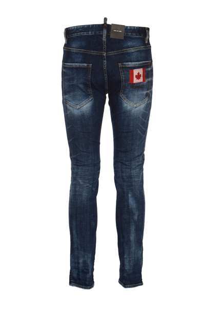 Shop Dsquared2 Cool Guy Jeans In Navy