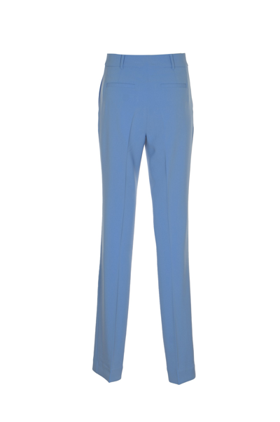 Shop Michael Kors Concealed Trousers In Crew Blue