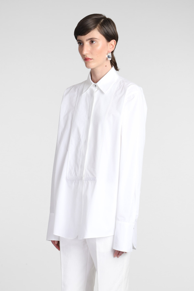 Shop Jil Sander Shirt In White Cotton