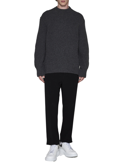 Shop Alexander Mcqueen Sweater In Charcoal