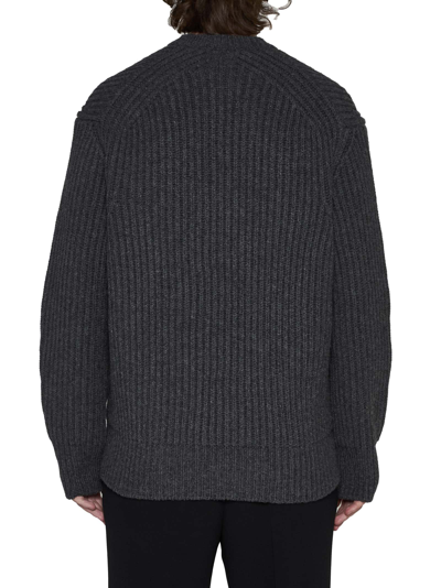 Shop Alexander Mcqueen Sweater In Charcoal