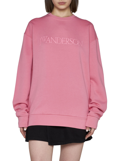 Jw Anderson Fleece In Pink