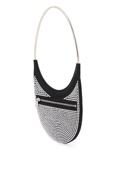 Shop Coperni Crystal-embellished Ring Swipe Bag In Black (black)