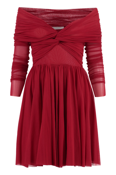 Shop Philosophy Di Lorenzo Serafini Tulle Dress In Red