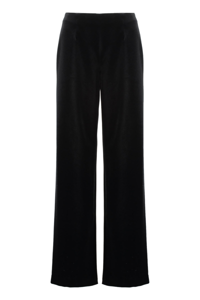 Shop Philosophy Di Lorenzo Serafini Velvet Trousers In Black
