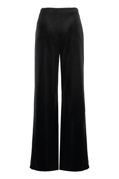 Shop Philosophy Di Lorenzo Serafini Velvet Trousers In Black