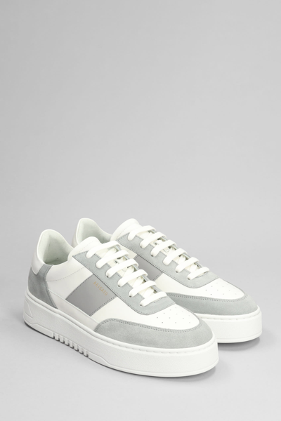 Shop Axel Arigato Orbit Vintage Sneakers In Grey Suede And Leather