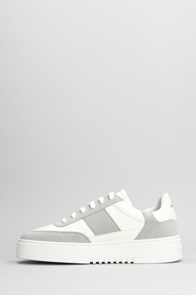 Shop Axel Arigato Orbit Vintage Sneakers In Grey Suede And Leather